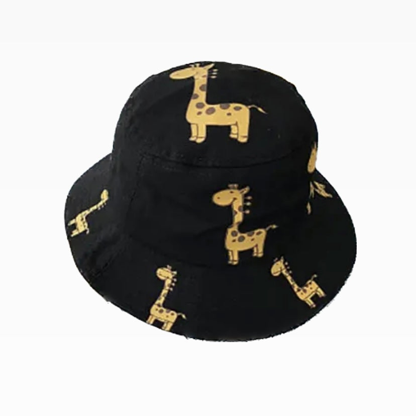 Black Top Giraffe Bucket Hat