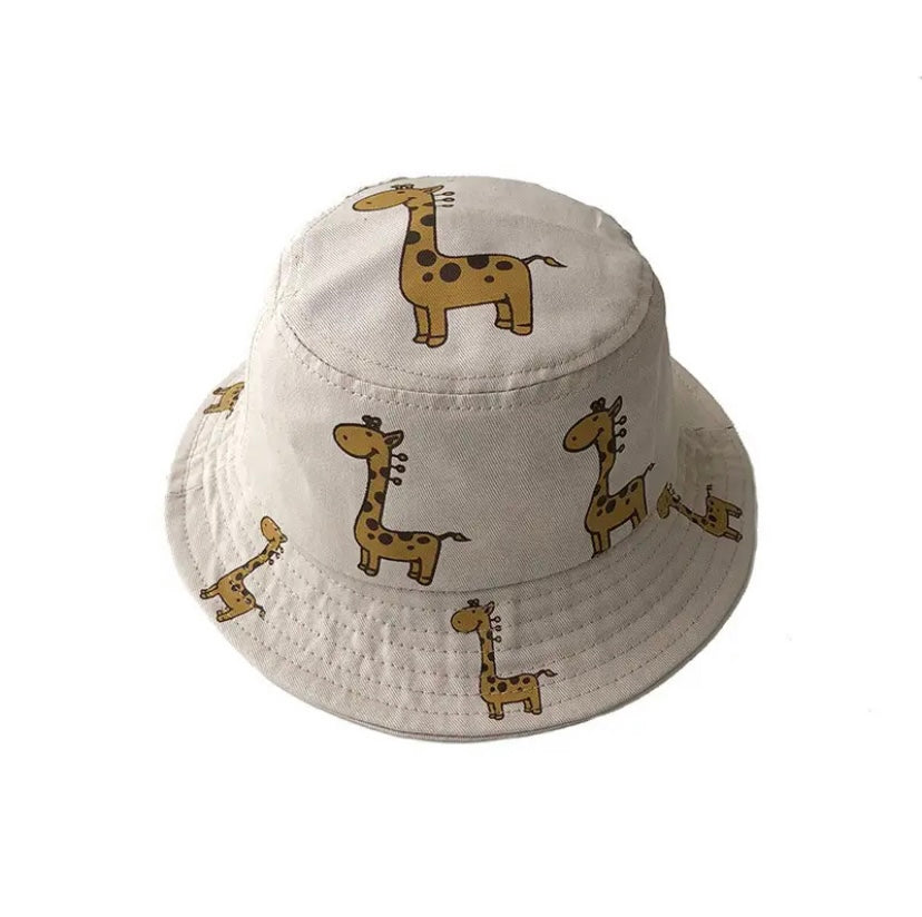 Cream top Giraffe Bucket Hat 