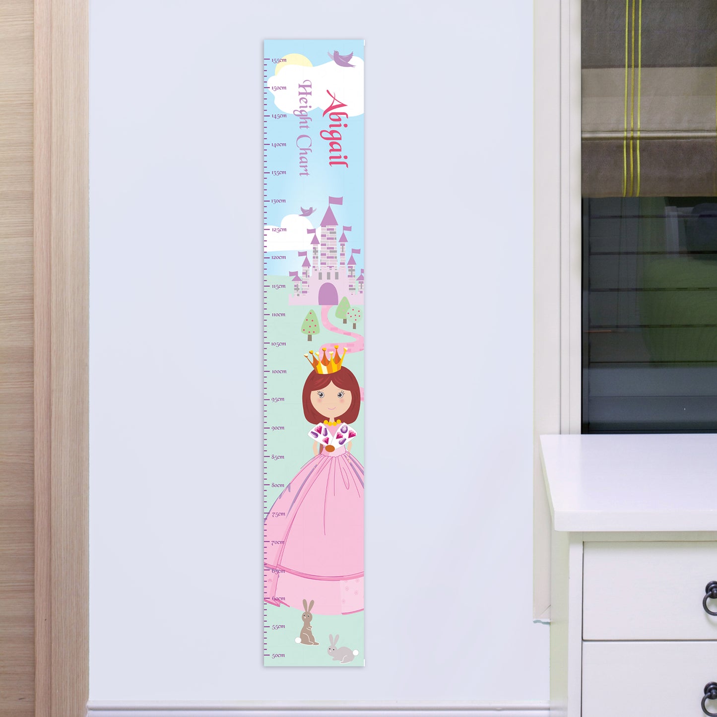 Personalised Fairy Tale Princess Height Chart