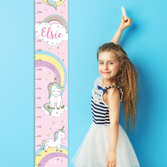 Personalised Baby Unicorn Height Chart