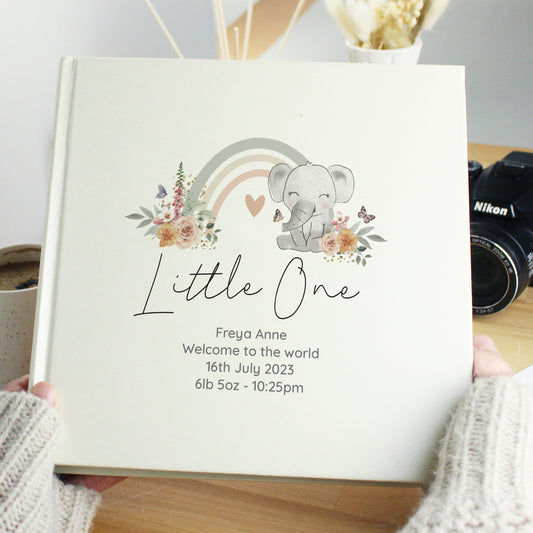 Personalised Floral Elephant Photo Album