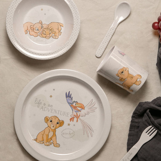 Disney Simba 5-Piece Melamine Crockery Set