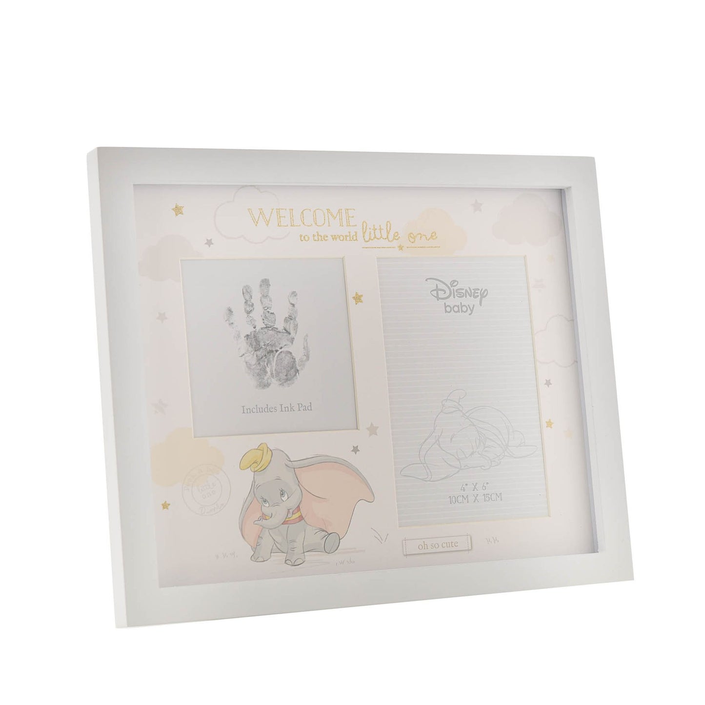 Disney Magical Beginnings Dumbo Photo & Hand Print Frame - With Ink Pad