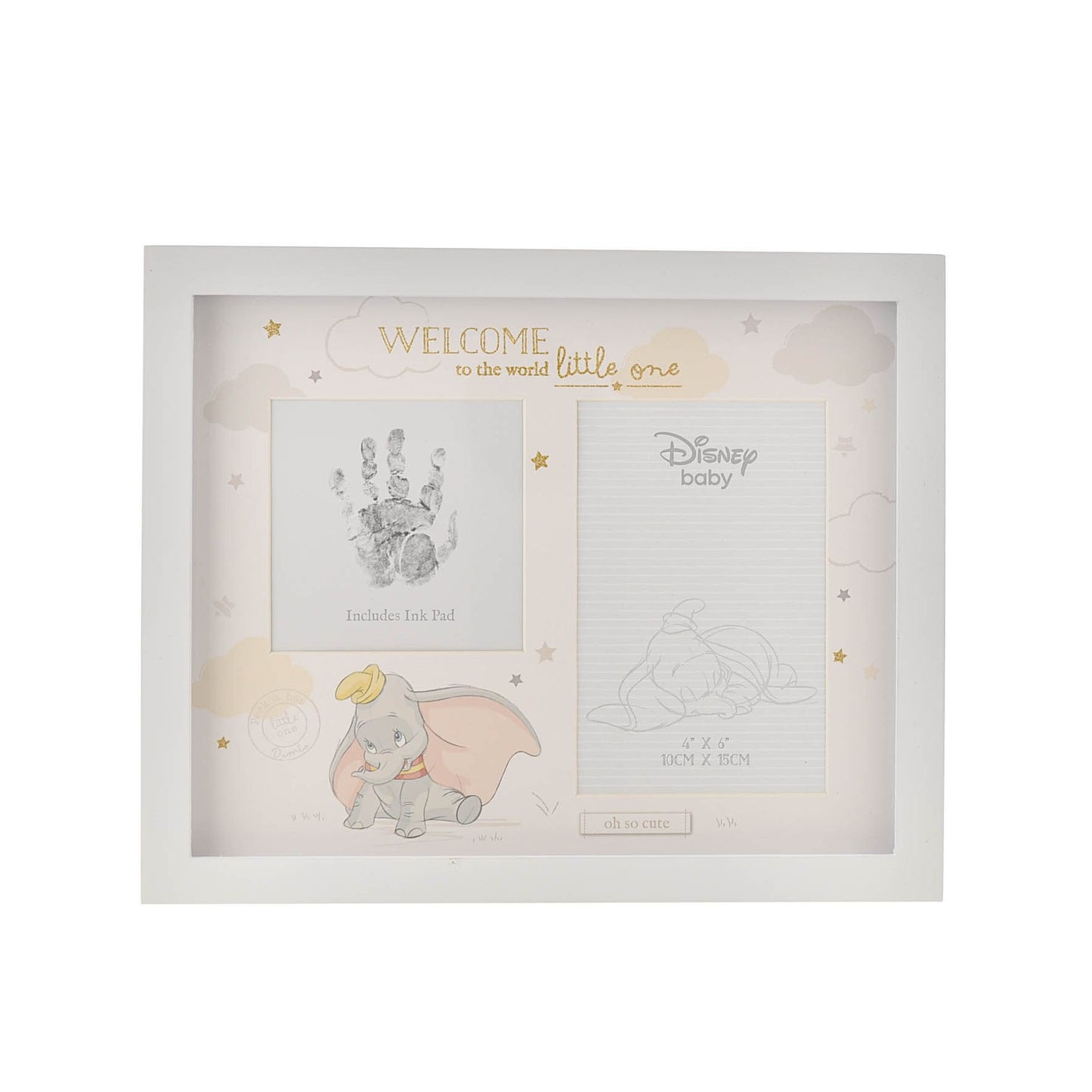 Disney Magical Beginnings Dumbo Photo & Hand Print Frame - With Ink Pad