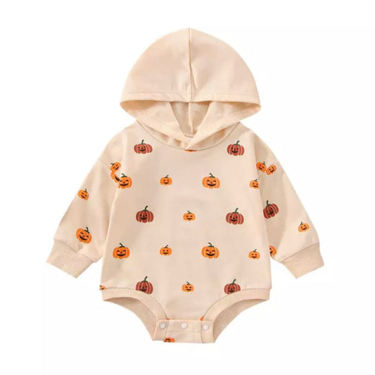 Long Sleeve Mini Pumpkins Romper