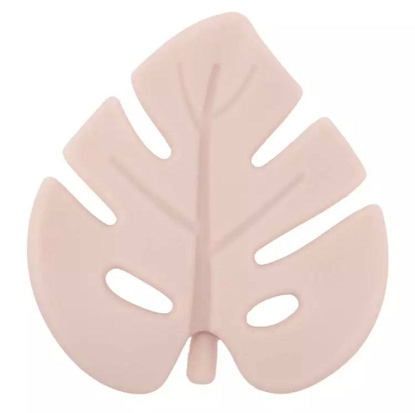 Leaf Teether Pink